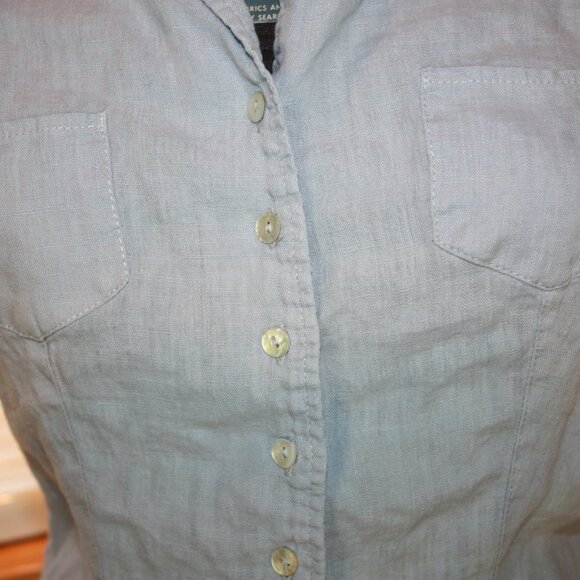 Autreton Short Sleeve Women's Dress Shirt - Picture 2 of 6